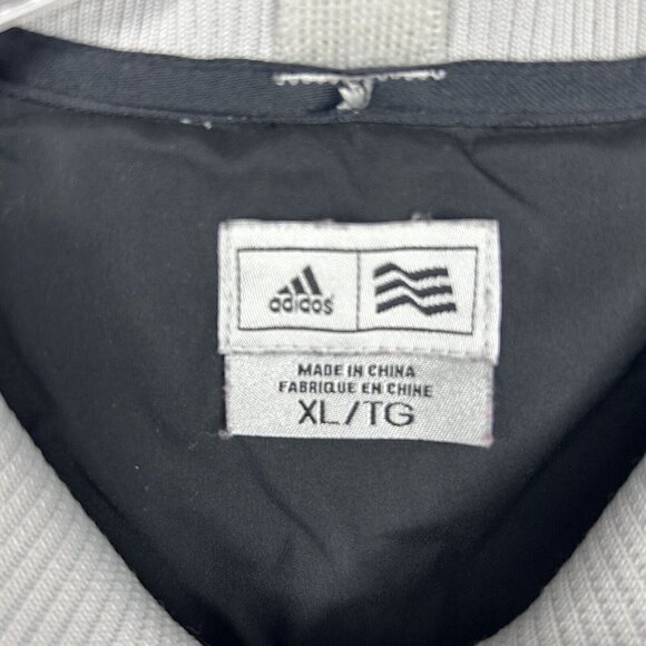 Adidas Women's Bomber Sweater / Jacket Gray Full Zip Sz. XL Tight-Knit - Picture 7 of 7